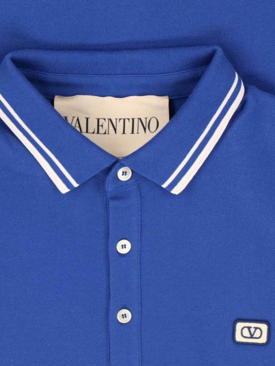 26SS 발렌티노 가라바니 폴로 티셔츠 8V3MH01KAQKB01 Blue - VALENTINO GARAVANI