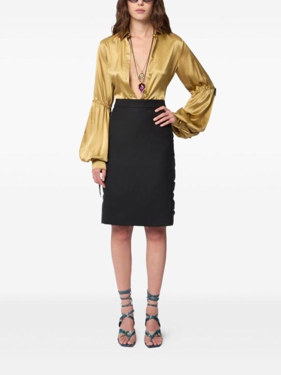 26SS 니나리찌 미디 스커트 26PCJU021 WV0323 U9000 Black - NINA RICCI