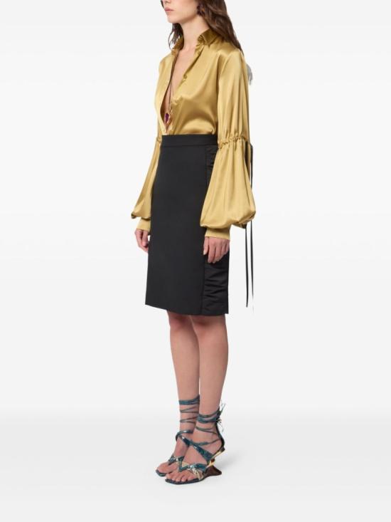 26SS 니나리찌 미디 스커트 26PCJU021 WV0323 U9000 Black - NINA RICCI