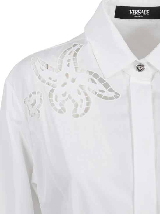  베르사체 미디 원피스 10164141A114671W000 White - VERSACE