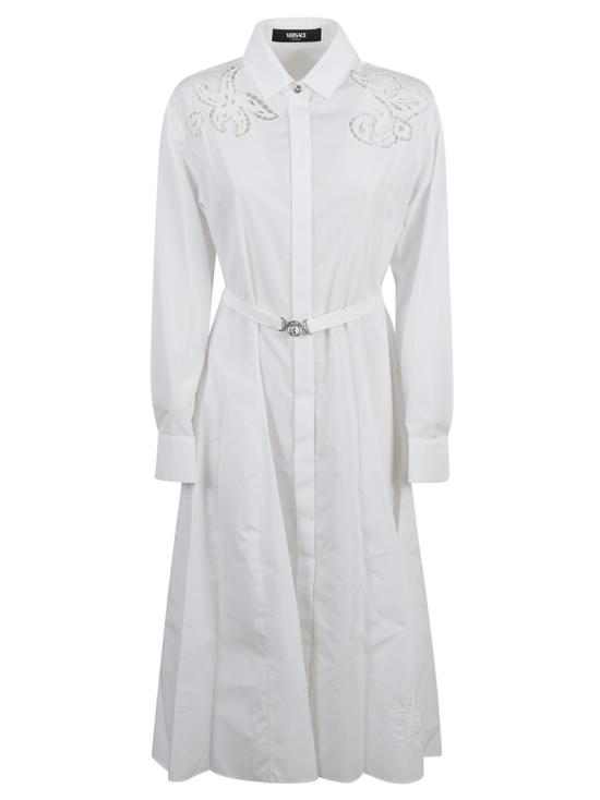  베르사체 미디 원피스 10164141A114671W000 White