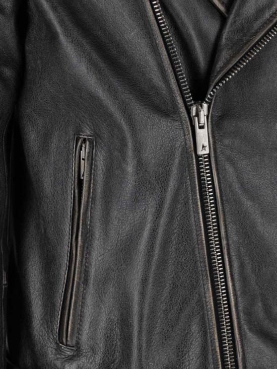 26SS 골든구스 바이커 자켓 GMP00297 P00064790100 Black - GOLDEN GOOSE