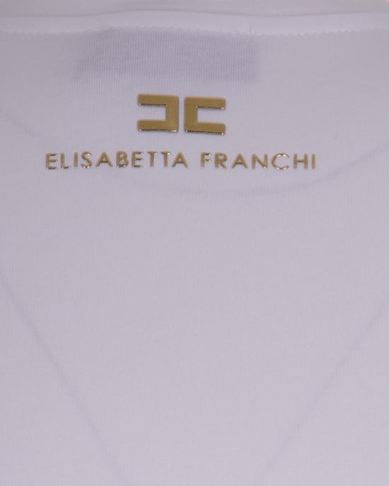 26SS 엘리자베타프랜치 민소매 티셔츠 8883135 White - ELISABETTA FRANCHI