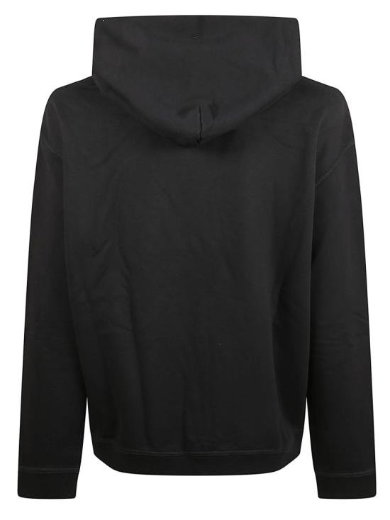 25FW 마르지엘라 업사이드 다운 자수 로고 후드 S50GU0167MS25503962 Black - MAISON MARGIELA