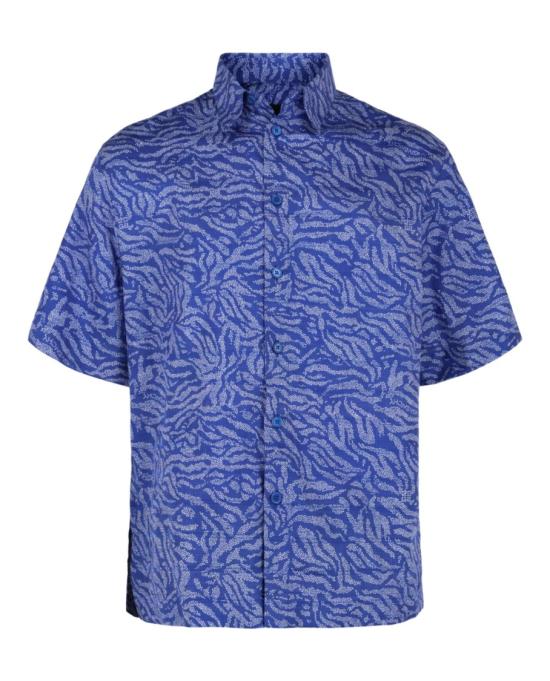  지방시 반팔 셔츠 BM60UB 14EJ 490 40043 38 Blue