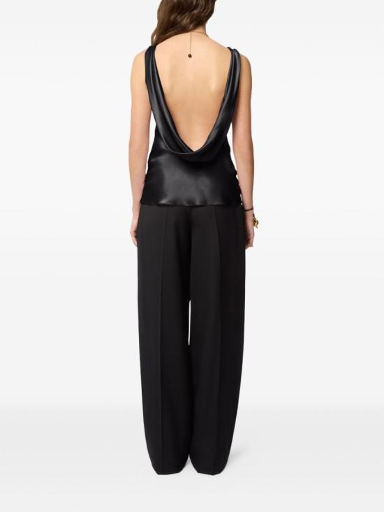 26SS 니나리찌 민소매 티셔츠 26PCTO011 SE1415 U9000 Black - NINA RICCI