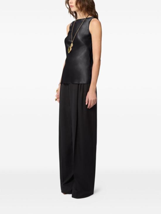 26SS 니나리찌 민소매 티셔츠 26PCTO011 SE1415 U9000 Black - NINA RICCI