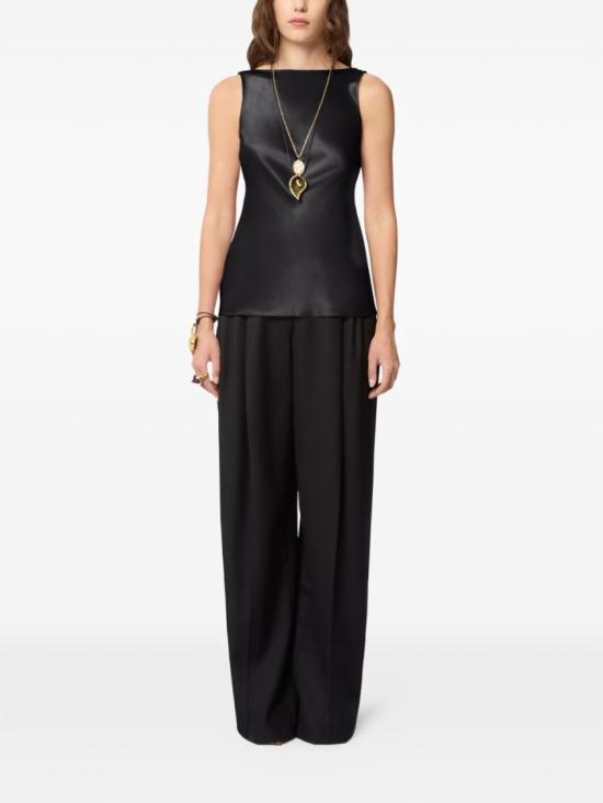 26SS 니나리찌 민소매 티셔츠 26PCTO011 SE1415 U9000 Black - NINA RICCI