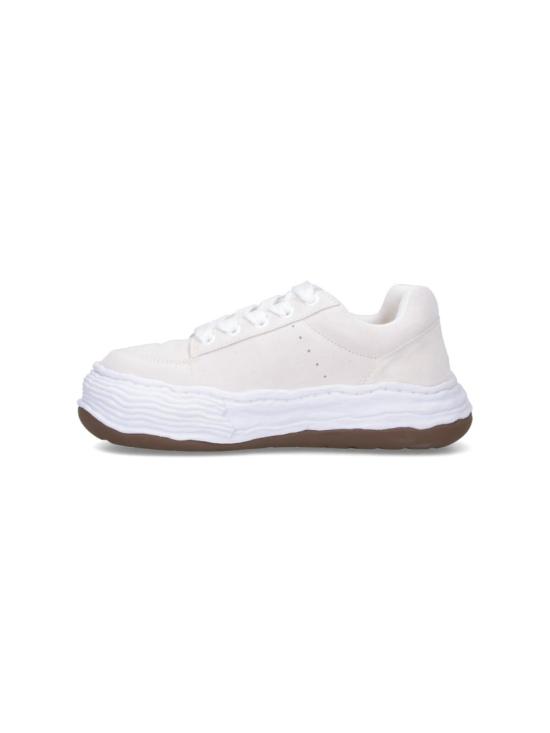 25FW 메종 미하라 야스히로 올리버 OG 솔 스웨이드 로우탑 스니커즈 A15FW702WHITE - MAISON MIHARA YASUHIRO