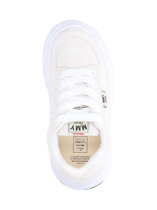 25FW 메종 미하라 야스히로 올리버 OG 솔 스웨이드 로우탑 스니커즈 A15FW702WHITE - MAISON MIHARA YASUHIRO