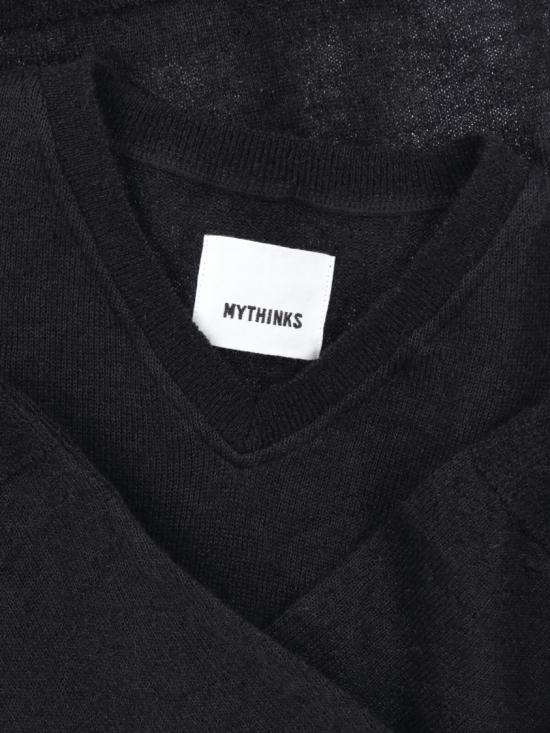 25FW 마이띵크스 스웨터 MY708NERO Black - MYTHINKS