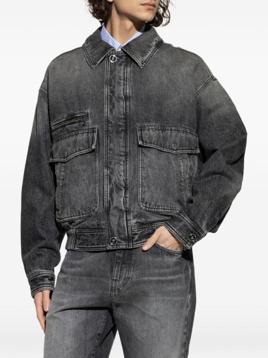 26SS 베르사체 데님 자켓 10217541A160531D980 Grey - VERSACE