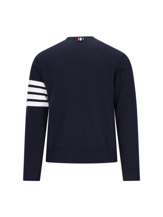 26SS 톰브라운 로고 패치 엔지니어드 4바 스웨트셔츠 MJT021H 00535461 Blue - THOM BROWNE