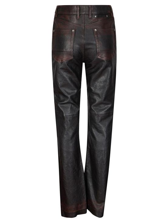 26SS 골든구스 스트레이트 팬츠 GWP02555P002301 Black - GOLDEN GOOSE