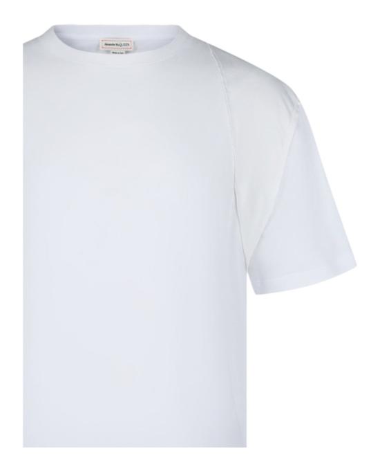  알렉산더 맥퀸 반팔 티셔츠 639972 QTX04 9000 10002 4X White - ALEXANDER MCQUEEN