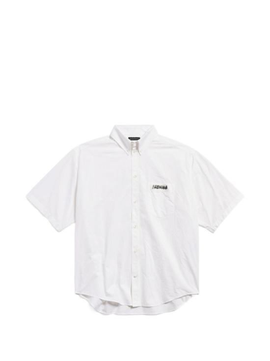 26SS 발렌시아가 반팔 셔츠 857810TRM289000 White
