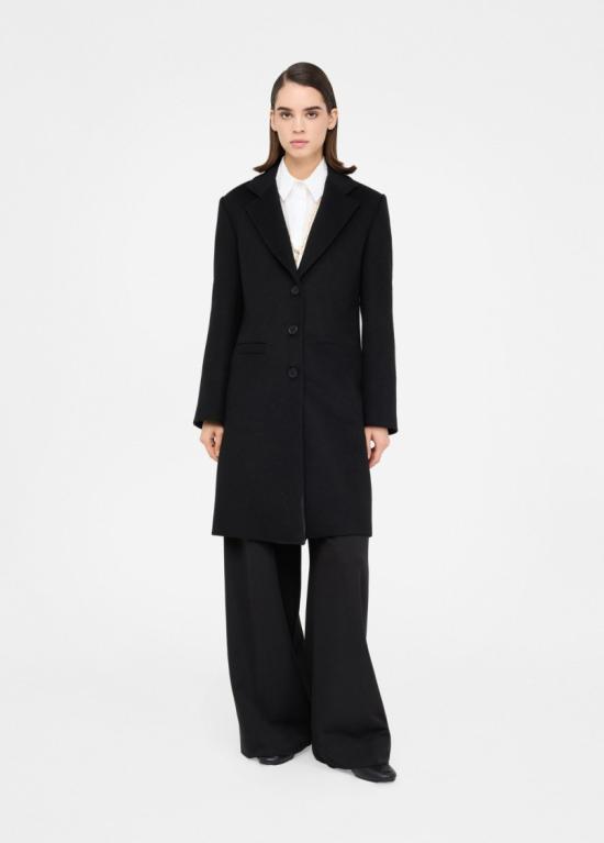 25FW 리우조 코트 MF5149T165A 22222 Black - LIU JO