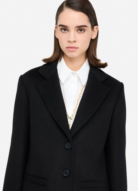 25FW 리우조 코트 MF5149T165A 22222 Black - LIU JO