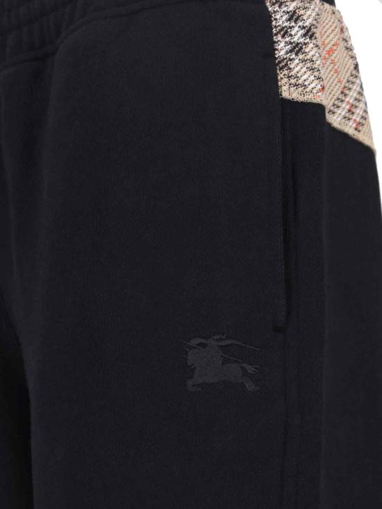 26SS 버버리 체크 커시브 로고 코튼 티셔츠 8119082A1189 Black - BURBERRY