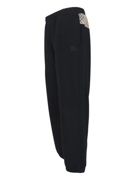 26SS 버버리 체크 커시브 로고 코튼 티셔츠 8119082A1189 Black - BURBERRY