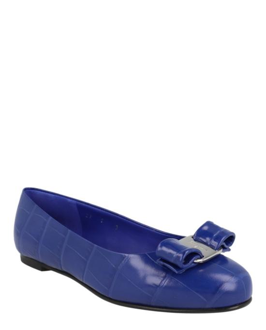  살바토레 페라가모 플랫 슈즈 01G188 763661 1B 40045 5 Blue - SALVATORE FERRAGAMO