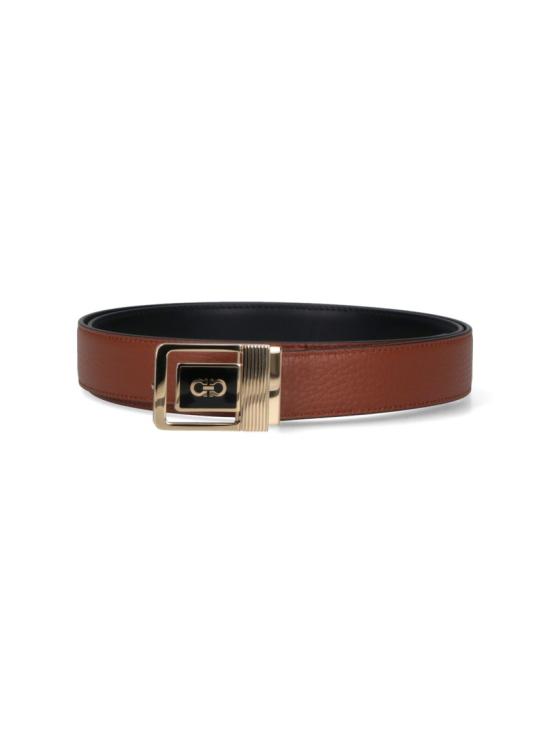 26SS 살바토레 페라가모 가죽 벨트 791121003 Black - SALVATORE FERRAGAMO