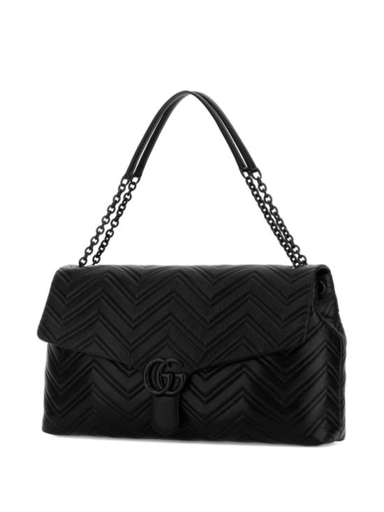 25FW 구찌 GG 마몽 맥시 숄더백 850653AAFS1000 Black - GUCCI