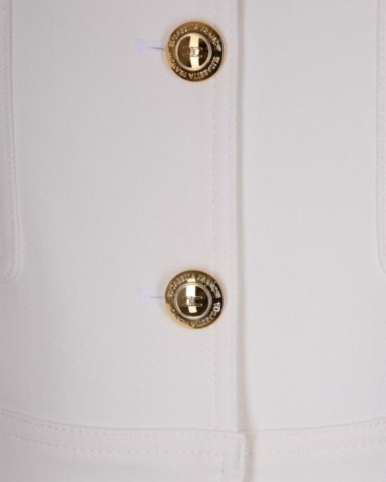 26SS 엘리자베타프랜치 자켓 9886483 White - ELISABETTA FRANCHI