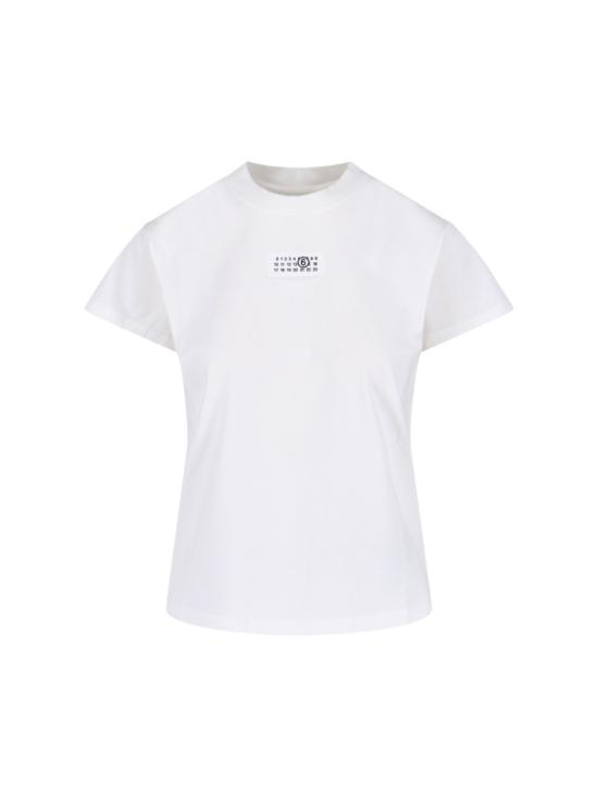 26SS MM6 메종마르지엘라 뉴메릭 코튼 저지 티셔츠 S52GC0327 M20170101 White