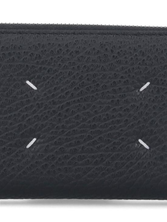 26SS 마르지엘라 4스티치 집어라운드 장지갑 S56UI0110 P4455T8013 Black - MAISON MARGIELA