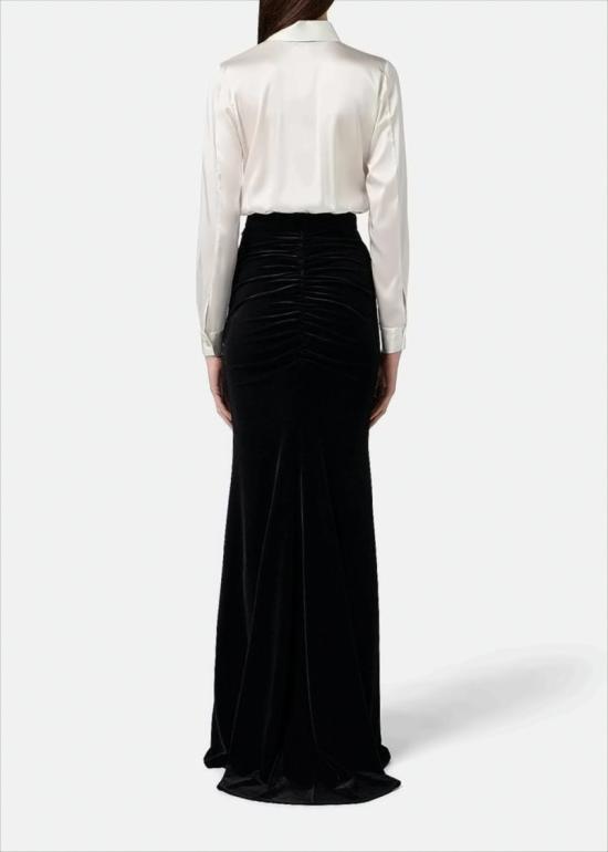 25FW 엘리자베타프랜치 롱 원피스 ABR4657E2 309 White - ELISABETTA FRANCHI