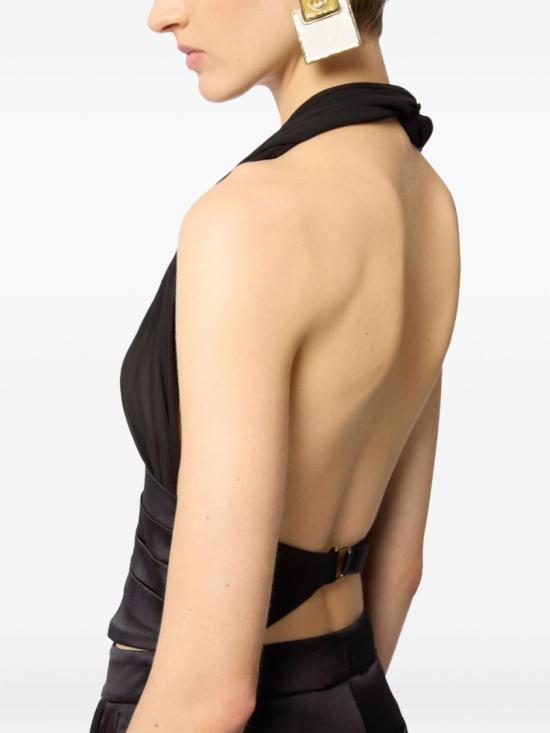 26SS 니나리찌 민소매 티셔츠 26PCTO012 SE1417 U9000 Black - NINA RICCI