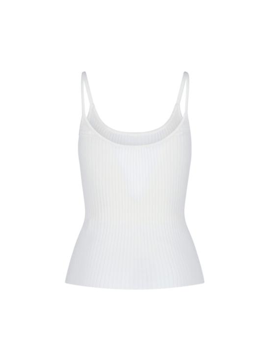 26SS 쿠레쥬 니티드 탱크탑 PERMDE012FI00010001 White - COURREGES