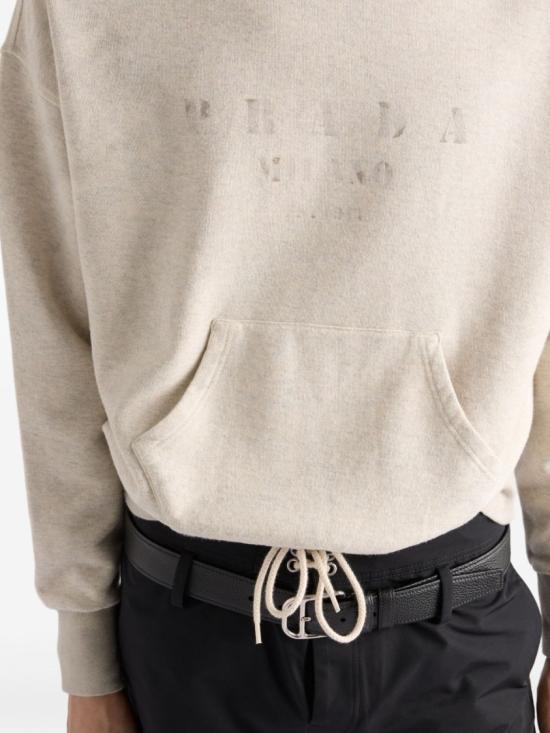 25FW 프라다 후드 티셔츠 UJL38C17IPS OOOF0018 Neutrals - PRADA