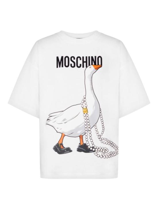26SS 모스키노 반팔 티셔츠 V0703 0541 1001 White