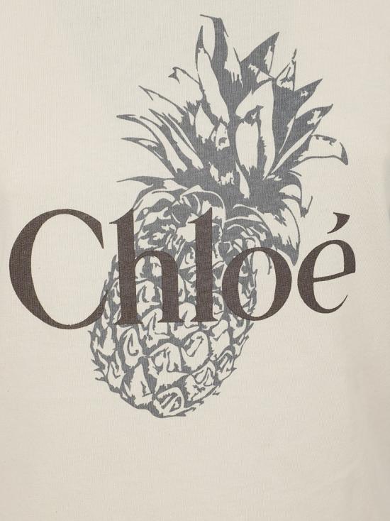 25FW 끌로에 반팔 티셔츠 CH25AJH111706H1 White - CHLOE