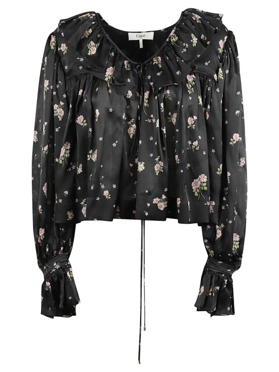  끌로에 블라우스 CH25AHT27481001 Black