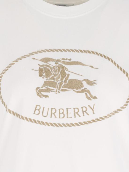 26SS 버버리 나이트 스탬프 코튼 티셔츠 8109817B7078 White - BURBERRY