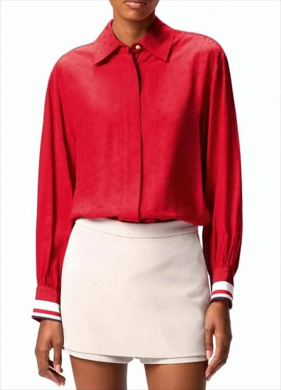 25FW 핑코 셔츠 105434 A2PX RA1 Red - PINKO