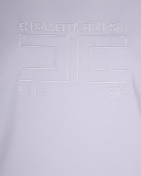 26SS 엘리자베타프랜치 반팔 티셔츠 7629399 White - ELISABETTA FRANCHI