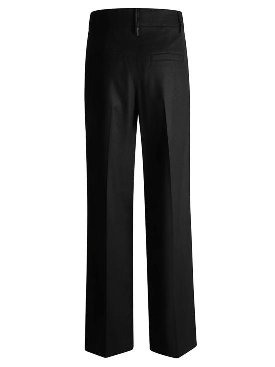  브루넬로 쿠치넬리 스트레이트 팬츠 MD588P8731 C101 Black - BRUNELLO CUCINELLI