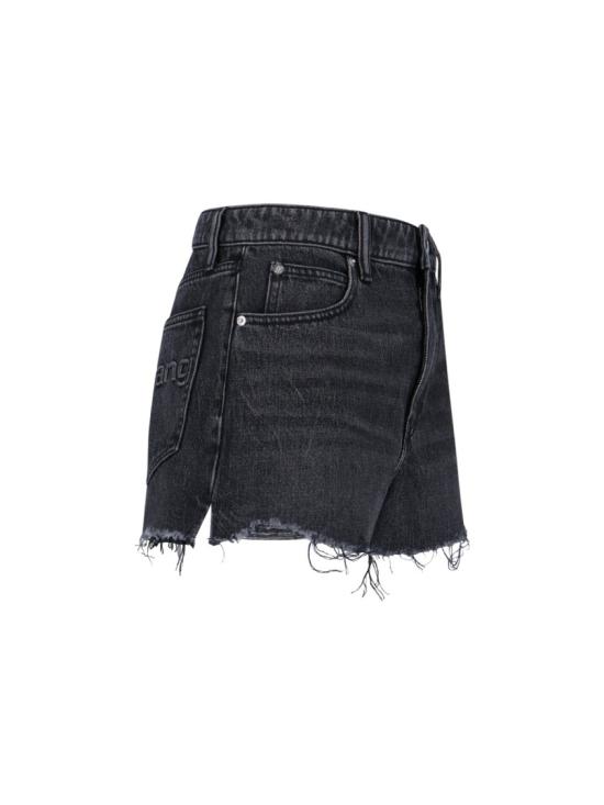 26SS 알렉산더 왕 데님 숏팬츠 4DC2244301031 Black - ALEXANDER WANG