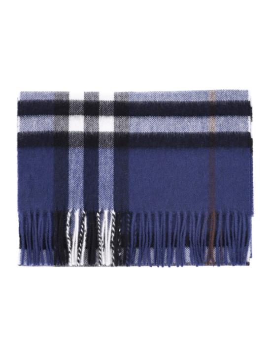 26SS 버버리 체크 캐시미어 스카프 8113948A2993 Blue - BURBERRY