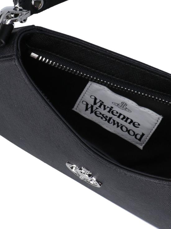 26SS 비비안웨스트우드 ORB 타샤 레더 스터드 숄더백 5801000JW S0021N401 Black - VIVIENNE WESTWOOD