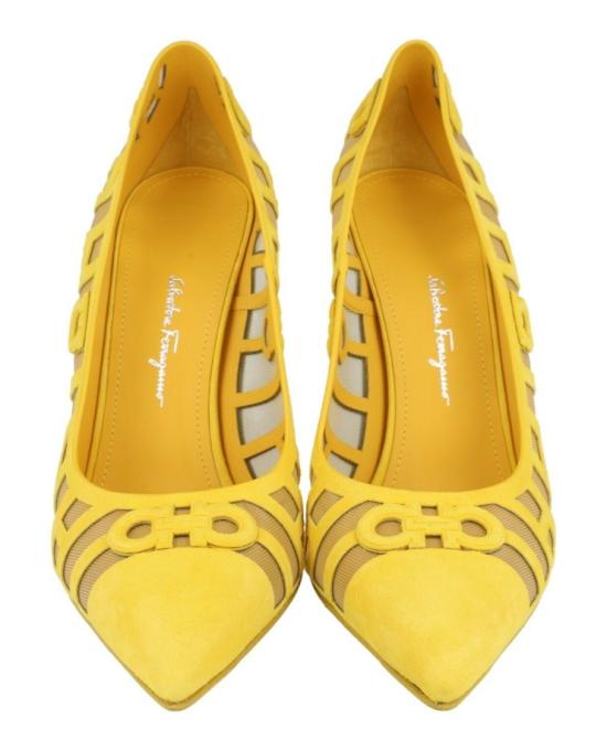  살바토레 페라가모 힐/펌프스 01C776 748886 1C 70004 10 Yellow - SALVATORE FERRAGAMO