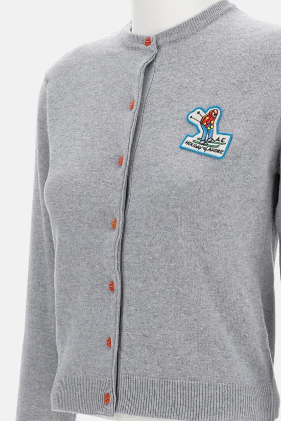 25FW 알레산드로 엔리케즈 가디건 KN23S003WOV Grey - ALESSANDRO ENRIQUEZ