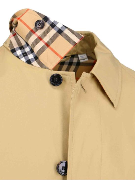 26SS 버버리 롱 코튼 카 코트 8117516C2981 Neutrals - BURBERRY
