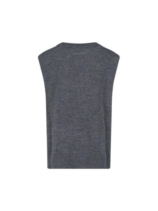 26SS MM6 메종마르지엘라 슬리브리스 니트 베스트 S52TH0058 M13206855M Grey - MM6 MAISON MARGIELA