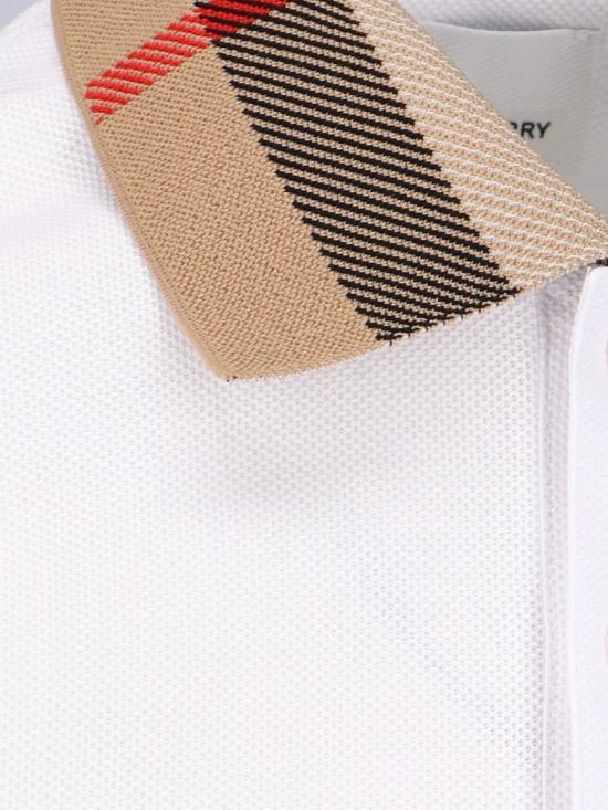 26SS 버버리 코튼 폴로 셔츠 8071621A1464 White - BURBERRY