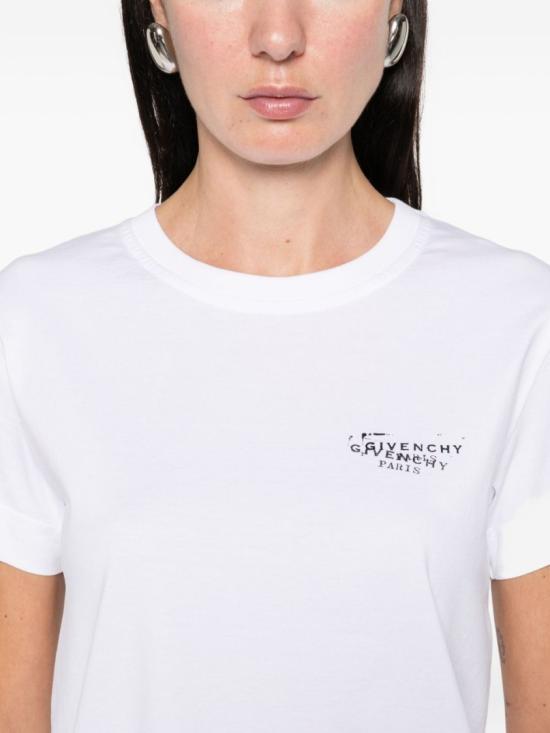26SS 지방시 반팔 티셔츠 BW70FJP7A7 100 White - GIVENCHY